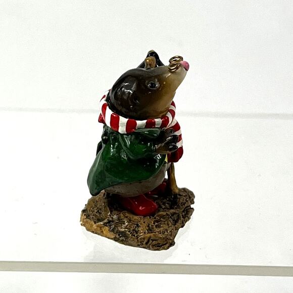 Wee Forest Folk Mr. Mole 1992 Red Boots MO-00 Annette Petersen Christmas Holiday - Picture 4 of 8